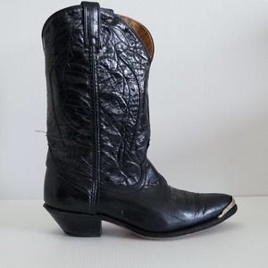 Rare Vintage 70s 80s Dingo Black Urban Cowboy Country Western Boots Mens Sz 10 D